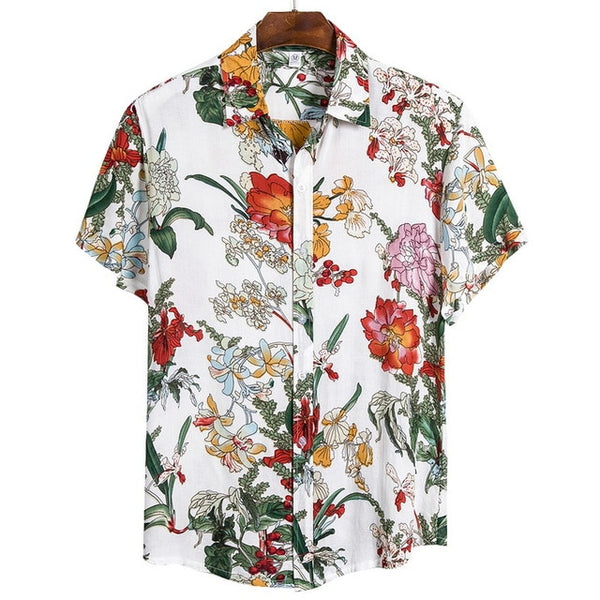 Tropical Loose Fit Button Down S/S