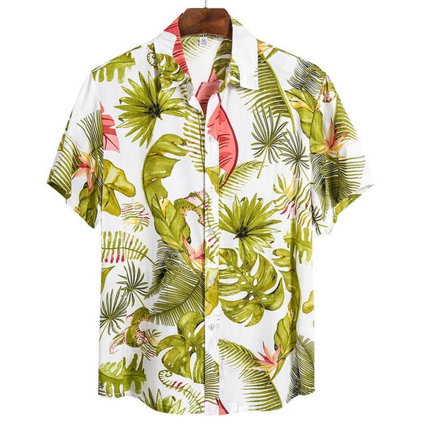 Tropical Loose Fit Button Down S/S