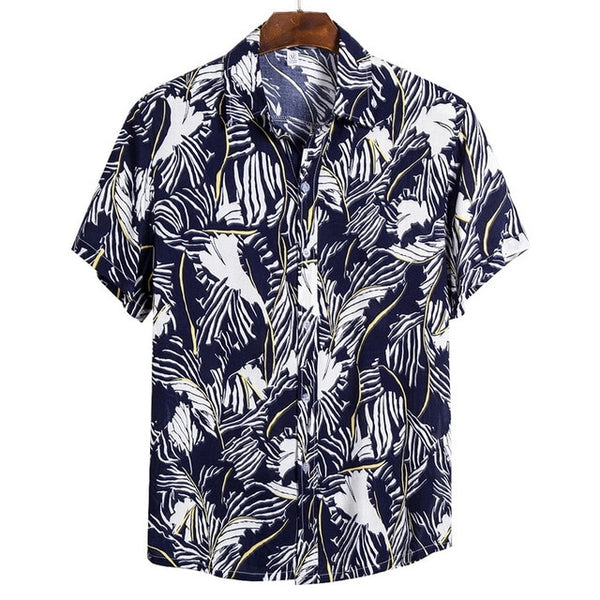 Tropical Loose Fit Button Down S/S