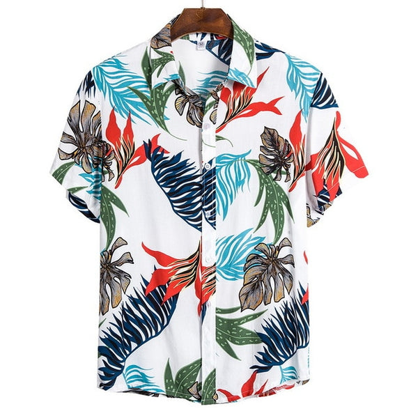 Tropical Loose Fit Button Down S/S