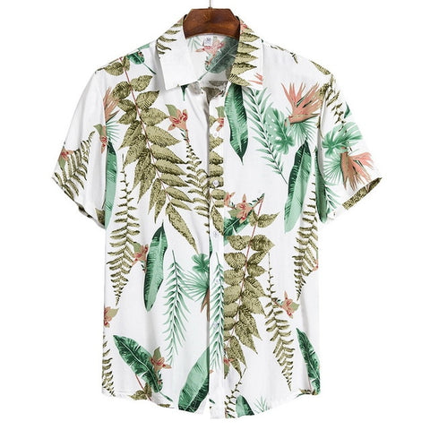 Tropical Loose Fit Button Down S/S