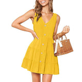 Loose Fit Chiffon Dress Sleeveless