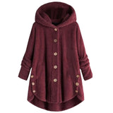 Heavyweight Fleece Hooded Coat