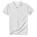 Cotton Henley T-Shirt S/S