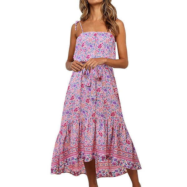 Vintage Sleeveless Midi Dress