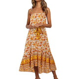 Vintage Sleeveless Midi Dress